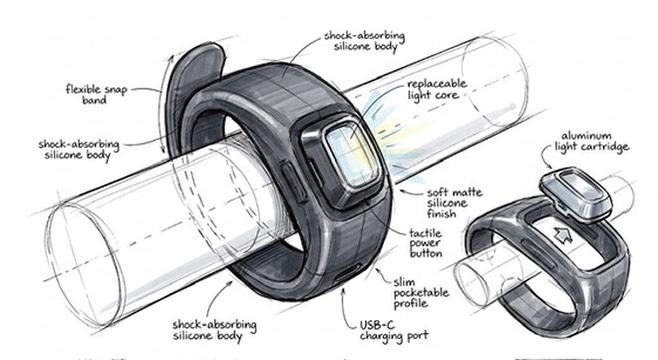 Component sketch — repairable light band